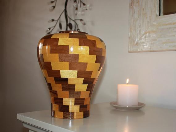 Artistic Wood Urns